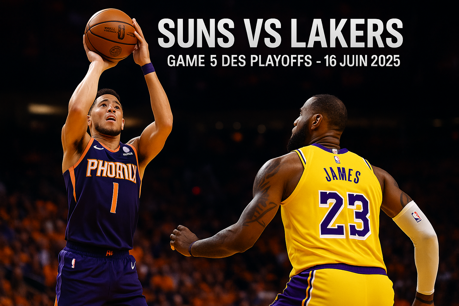 Phoenix Suns vs Los Angeles Lakers : Un Game 5 décisif pour les playoffs NBA le 16 juin 2025