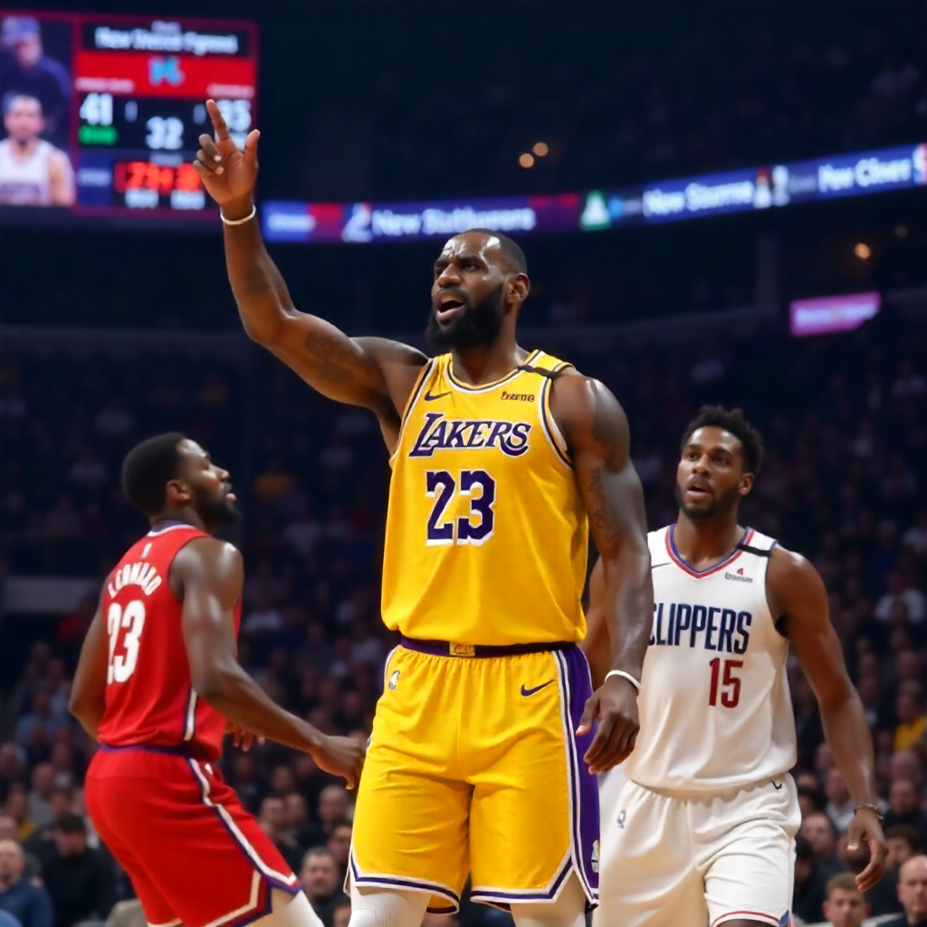 NBA : Clippers-Lakers (4/11) : LeBron James vs Kawhi Leonard ! Pari Handicap -4.5 sur les Lakers (cote 2.05).