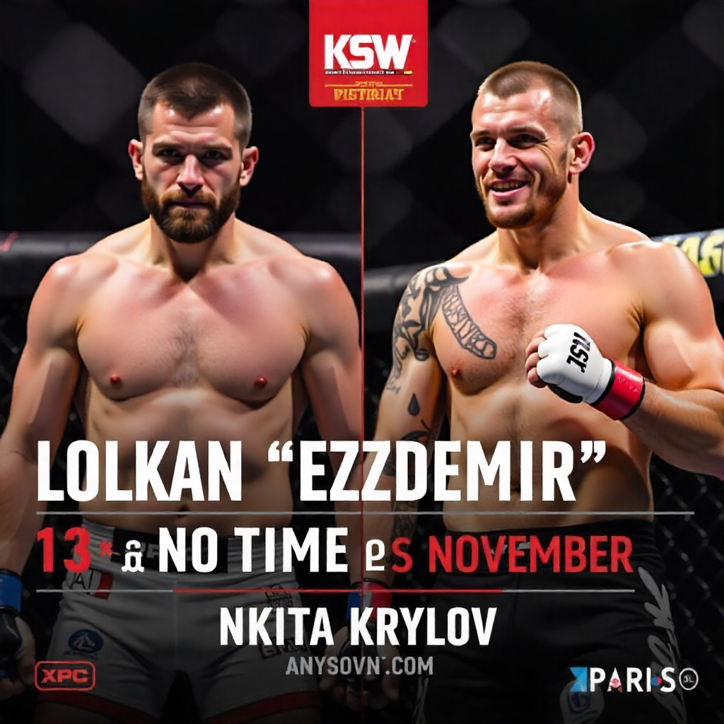 Volkan Oezdemir vs Nikita Krylov : Pari sur le KO express au KSW Paris le 13 novembre !
